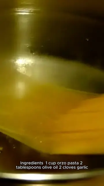 Video thumbnail for Lemon Garlic Orzo | orzo recipe