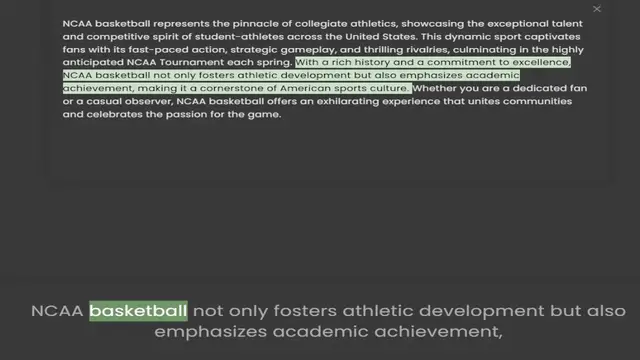 Video thumbnail for and competitive spirit of student-athletes across the United States. This dynamic sport captivates fans with its fast-paced action, strategic gameplay, and thrilling rivalries, culminating in the highly anticipated NCAA Tournament each sp