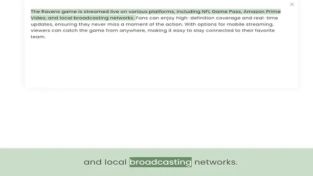 Video thumbnail for Video, and local broadcasting networks. Fans can enjoy high-definition coverage and real-time updates, ensuring they never miss a moment of the action. With options for mobile streaming, viewers can catch the game from anywhere, making it