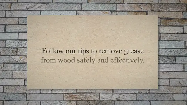 Video thumbnail for How To Get Grease Out Of Wood?