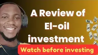 Video thumbnail for A Review of El-Oil Investment Platform (Watch before investing) #el-oil #usdt #hyip