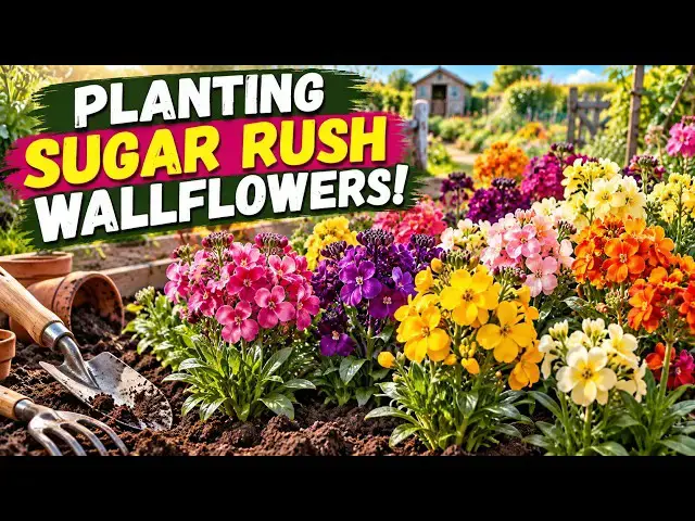 Video thumbnail for Let’s Plant Our Sugar Rush Wallflowers | Beautiful Colour For Autumn & Spring