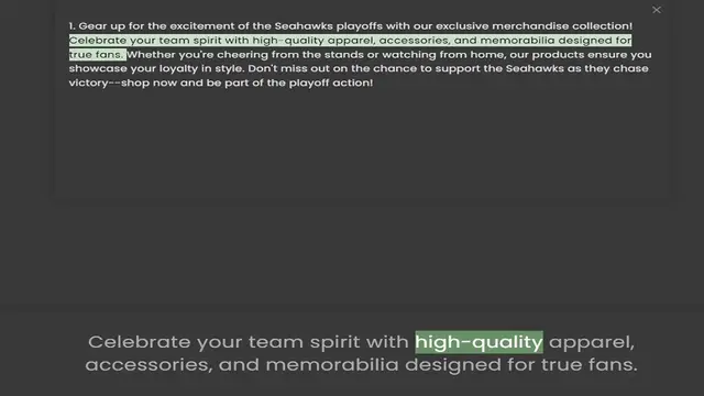 Video thumbnail for Celebrate your team spirit with high-quality apparel, accessories, and memorabilia designed for true fans. Whether you're cheering from the stands or watching from home, our products ensure you showcase your loyalty in style. Don't miss o