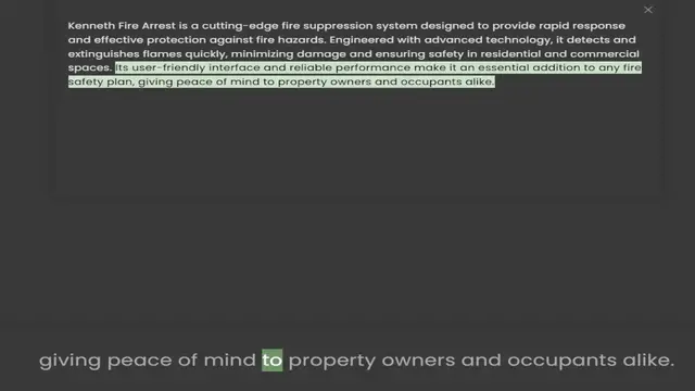 Video thumbnail for and effective protection against fire hazards. Engineered with advanced technology, it detects and extinguishes flames quickly, minimizing damage and ensuring safety in residential and commercial spaces. Its user-friendly interface and re