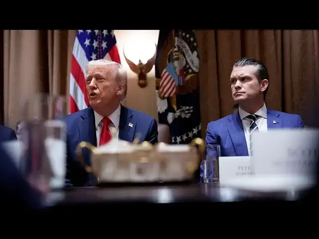 Video thumbnail for 'You're Fired!' - Trump Drops Bombshell During First Cabinet Meeting