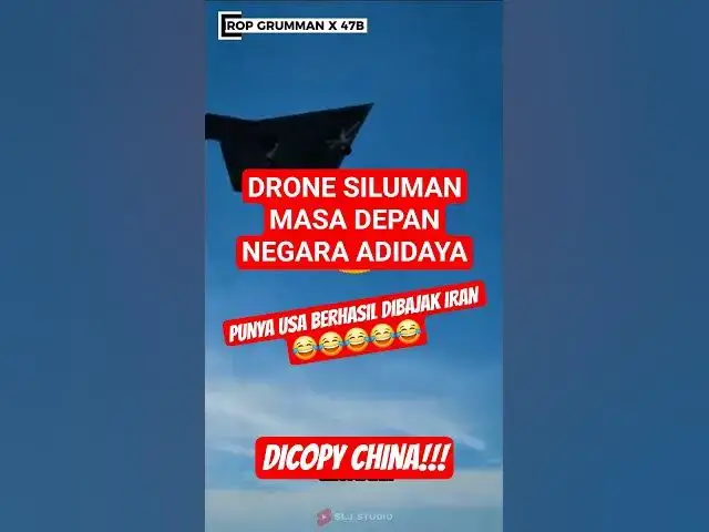 'Video thumbnail for Drone Siluman Negara Adidaya Berakhir dibajak "Negara Arab"! #usa #china #dronesiluman #dronebomber'