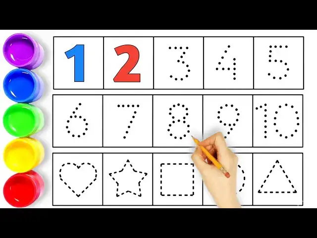 Video thumbnail for 1 to 10 Number Counting | 5 Shapes Name | Easy Learning For Kids