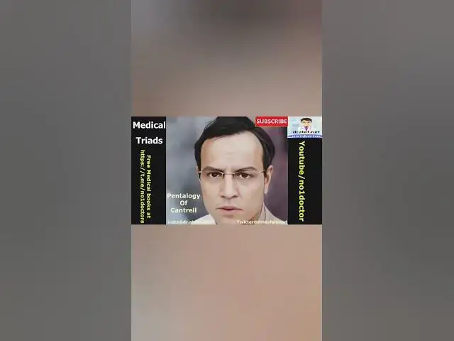 Video thumbnail for pentallogy of Cantrell #shorts #medical_triad #no1doctor #medical #frcs#usmle #mrcs #dratef #surgery