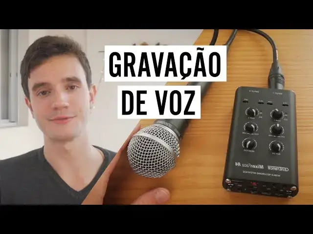 Video thumbnail for Como fazer GRAVAÇÃO de voz (gravador mixerface r4r)