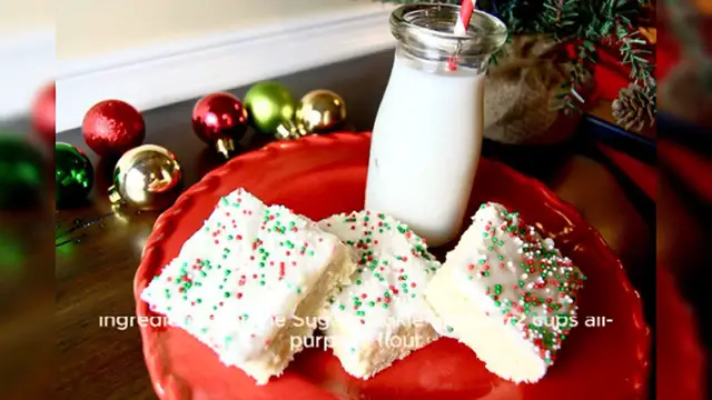 Video thumbnail for Holiday Bliss Sugar Cookie Bars