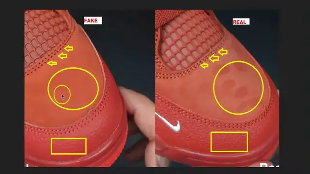 Video thumbnail for How To Quickly Identify The Fake Nigel Sylvester Air Jordan 4 Brick By Brick