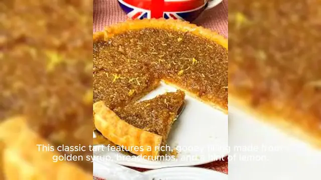 Video thumbnail for Treacle Tart – A sweet tart filled with a mixture