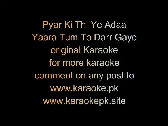 Video thumbnail for Pyar Ki Thi Ye ADAA original karaoke