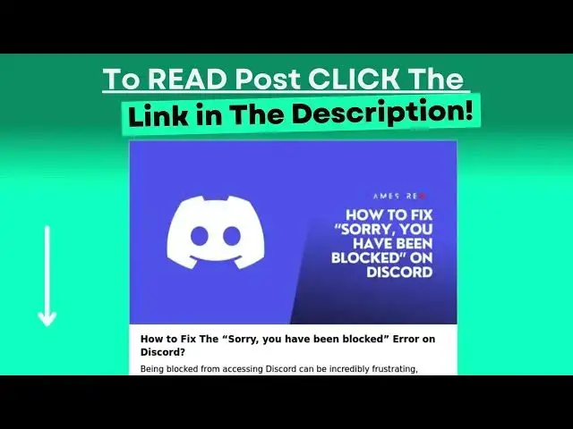 Video thumbnail for How to Fix The “Sorry, you have been blocked” Error on Discord?
