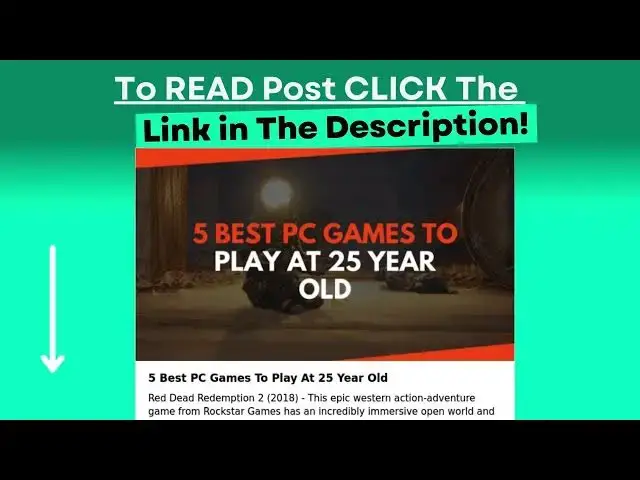 Video thumbnail for 5 Best PC Games To Play At 25 Year Old