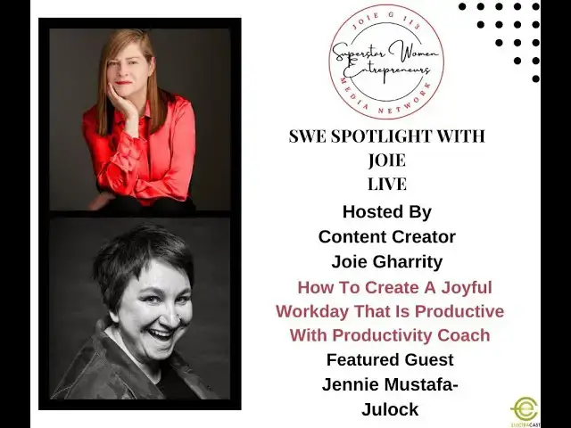 Video thumbnail for 310. How To Create A Joyful Workday That Is Productive With Productivity Coach Jennie Mustafa-Julock