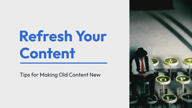 Video thumbnail for Make Old Content New and Almost Unrecognizable