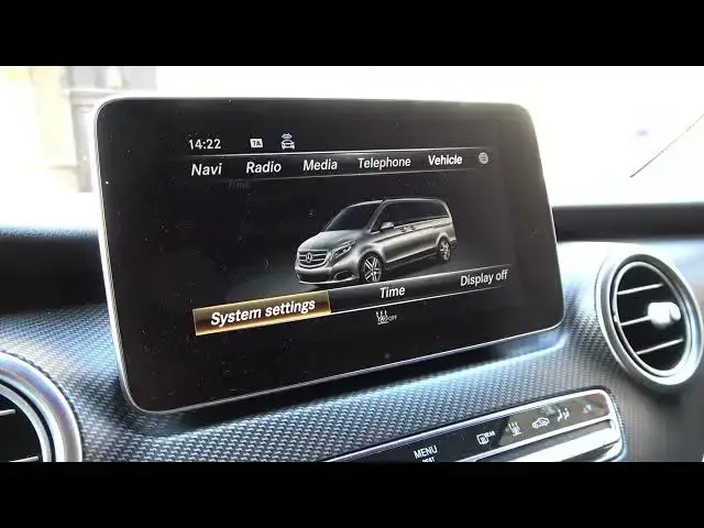 'Video thumbnail for How to Find and Manage Display Settings in Mercedes V Class W447 (2014 - now) - Adjust Radio Display'