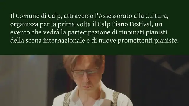 Video thumbnail for Prestigiosi pianisti internazionali suoneranno al 'Calp Piano Festival':
