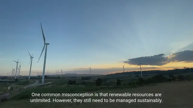 Video thumbnail for Common Misconceptions About Renewable Resources