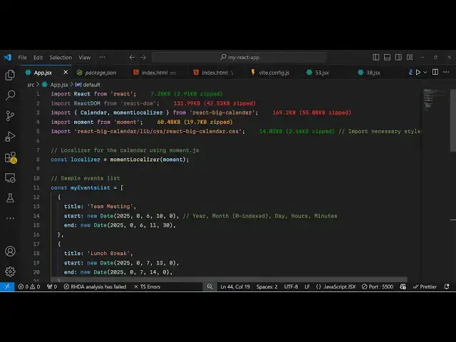 Video thumbnail for Build a React.js Google Calendar API to Create Events and Render Calendar in Browser in JSX