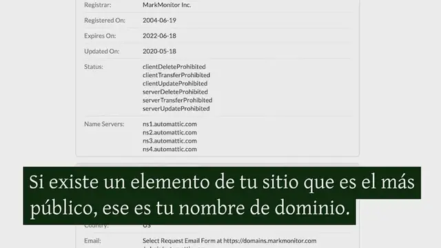 Video thumbnail for Introducción a la Privacidad del Dominio (Y Cómo Implementarla)