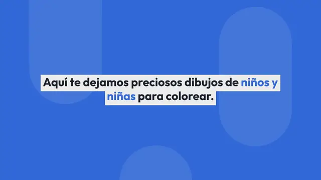 Video thumbnail for Niños y niñas para colorear