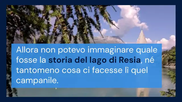 Video thumbnail for La storia del lago di Resia e del campanile sommerso