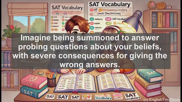 Video thumbnail for 5000 Must Know SAT Vocabulary - SAT Vocabulary: Understanding 'Inquisition'