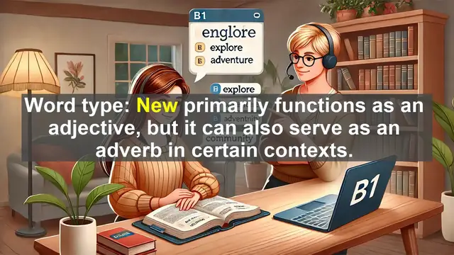 Video thumbnail for 2500 Must Know CEFR B1 Vocabulary - Understanding the Word 'New': Meaning, History, and Usage