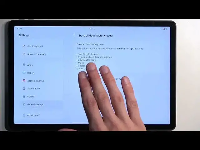 Video thumbnail for How to Factory Reset LENOVO Tab M11 Tablet via Settings - Erase All Files & Data - Hard Reset