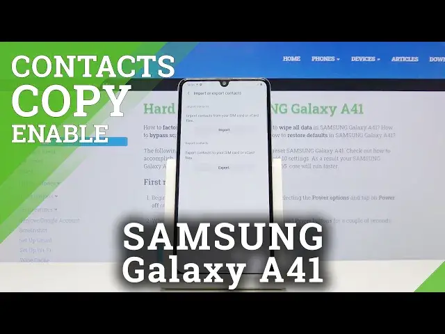 Video thumbnail for How to Copy Contacts in SAMSUNG Galaxy A41 – Duplicate & Relocate Contacts