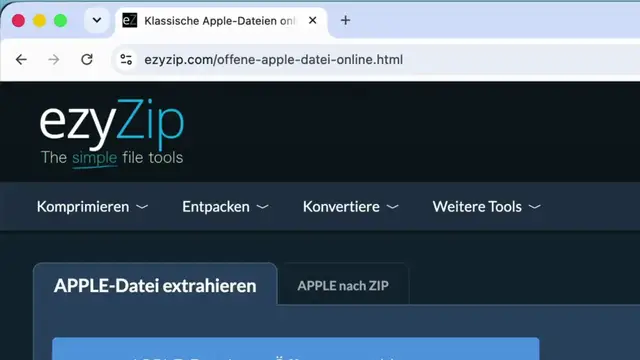 Video thumbnail for Klassische Apple-Dateien online kostenlos entpacken | Keine Softwareinstallation erforderlich