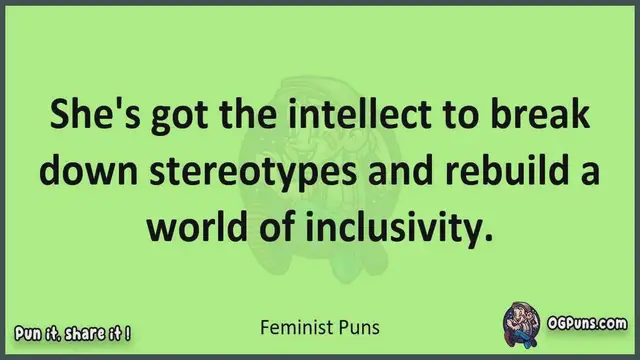 Video thumbnail for Feminist - Jokes, Puns, Wordplays, and Laughter