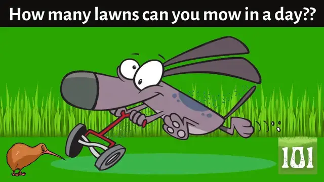 Video thumbnail for How many lawns can a single person can mow in a day?