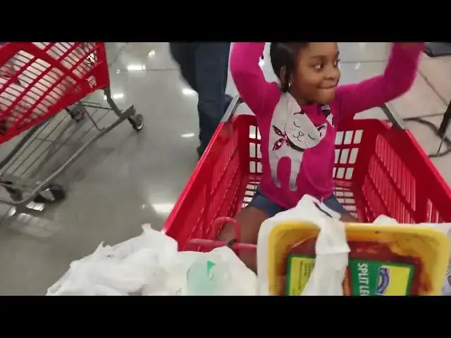 Video thumbnail for Rontryelle shopping for barbeque.