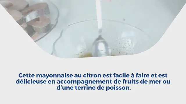 Video thumbnail for Mayonnaise au citron maison
