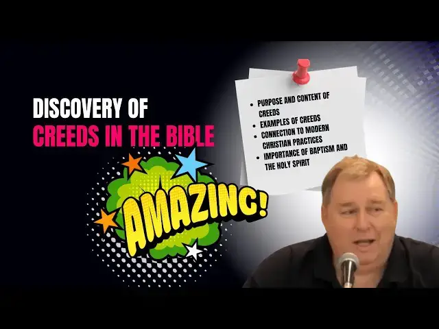 Video thumbnail for Discovery of Creeds In The Bible