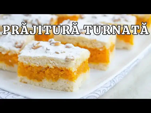 Video thumbnail for Prăjitură DE POST cu dovleac - rețeta UȘOARĂ cu aluat turnat