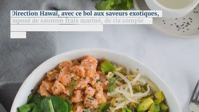 Video thumbnail for Salmon, mango and avocado poke (low GI)