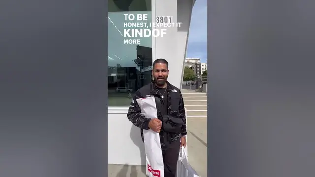 'Video thumbnail for Supreme LA WeHo store opening first customer interview'