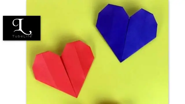 Video thumbnail for Valentine's Day Craft - 3D Heart - Easy Origami