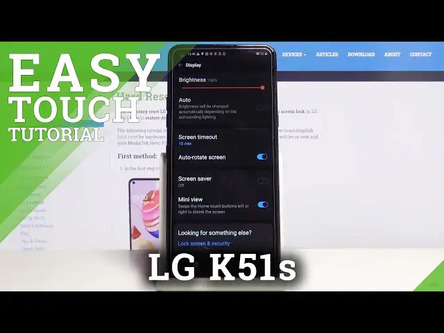 'Video thumbnail for How to Use One Handed Mode in LG K51s – Activate One Handed Mode'