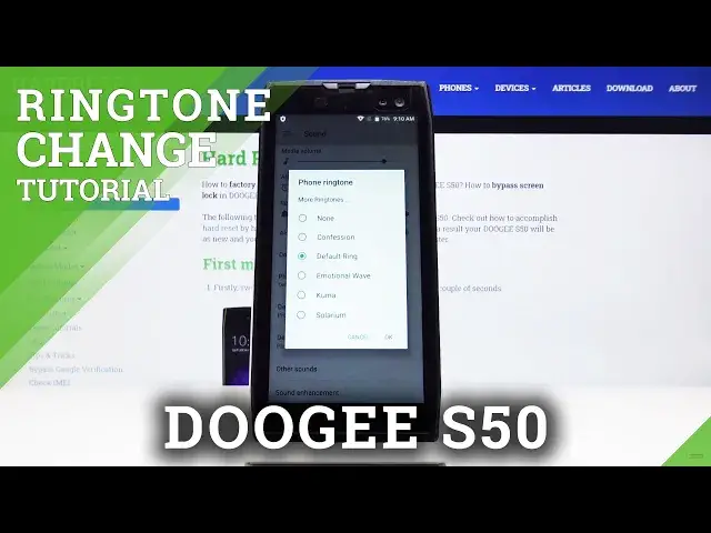'Video thumbnail for How to Change Ringtone in DOOGEE S50 – Locate Ringtone List'