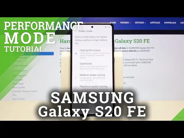 'Video thumbnail for How to Activate Performance Mode in SAMSUNG Galaxy S20 FE – High Performance'