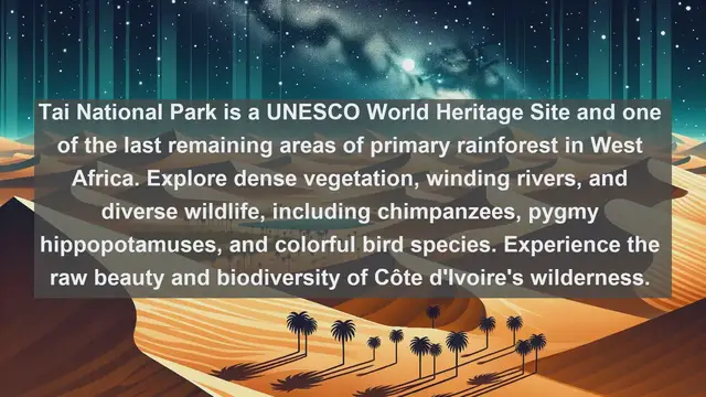 Video thumbnail for Explore the Natural Beauty of Côte d'Ivoire: Top 10 Must-See Landscapes