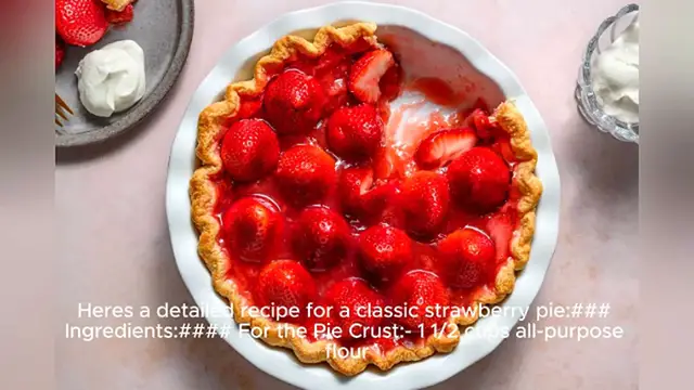 Video thumbnail for strawberry pie recipe