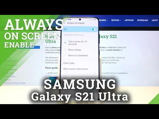 Video thumbnail for How to Customize Always on Display in Samsung Galaxy S21 Ultra?