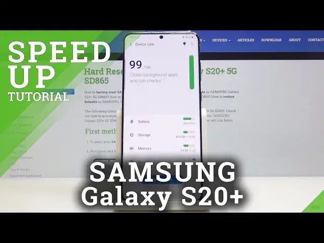 'Video thumbnail for How to Speed Up SAMSUNG Galaxy S20+ - Clean Up System'