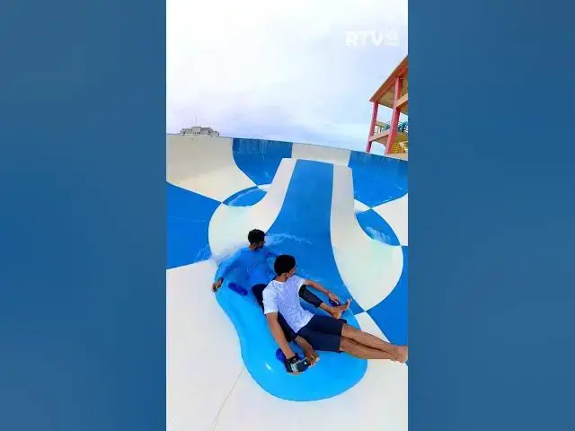 Video thumbnail for CYCLONE - Extreme Water Slide POV – Hold On Tight! 🎢🌊 #shorts